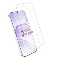 Protection d'écran en verre trempé anti-espionnage, ultra-fin, bord en soie, anti-impact pour Honor 600 Lite SE GT Pro