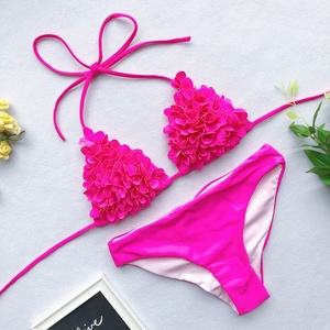 Más Ropa De Playa De Mujer para Mujer De Color sólido Bikini Donna Vikinis - Product Image 5