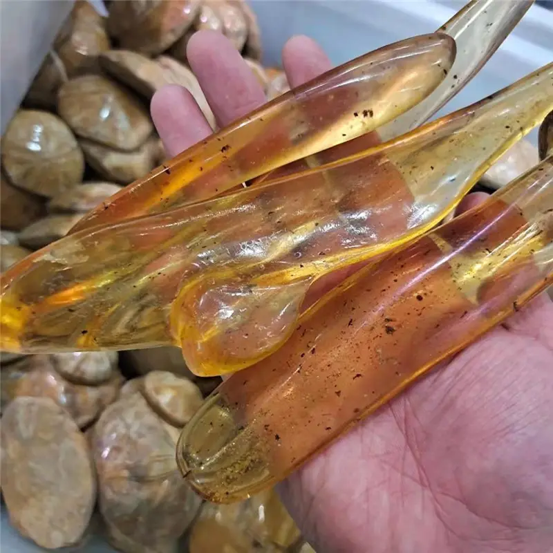 Yüksek kaliteli doğal ham Amber kaba Coparide örnekleri yarı değerli taş Amber fiyatları