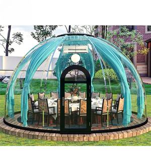 Kit de maison en forme de dôme, tente de <span class=keywords><strong>jardin</strong></span> d'hiver préfabriquée en aluminium, cadre transparent en polycarbonate, prix d'usine - Product Image 4