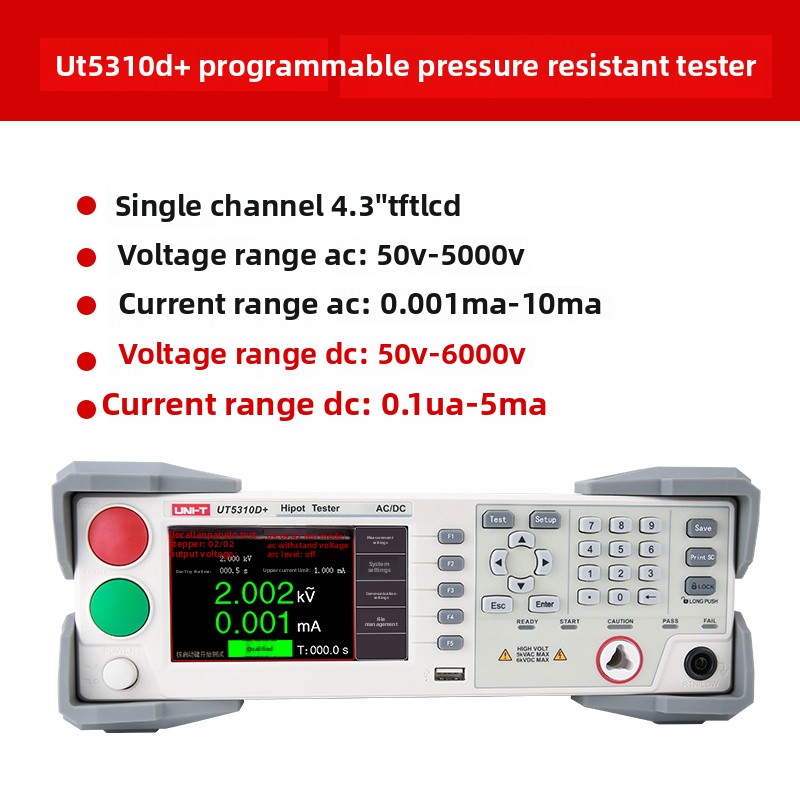UT5310D + (singolo canale ac/dc: 10ma)