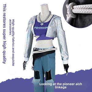 ชุดคอสเพลย์ผู้ใหญ่แบบเต็มตัวสำหรับผู้หญิง วัสดุโพลีเอสเตอร์ ตัวละคร Ashe จากเกม <span class=keywords><strong>Overwatch</strong></span> พร้อมชุด Le Sserafim รุ่น 709 - Product Image 1