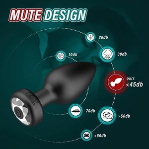 10-frequency <b>vibration</b> mini anal plug, anal beads, anal pleasure, <b>remote</b> <b>control</b> electric anal dilator, beginner-level - Product Image 2