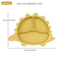 Assiettes en Silicone pour bébés, Design personnalisé gratuit, de haute qualité alimentaire, en forme de dinosaure, sans BPA