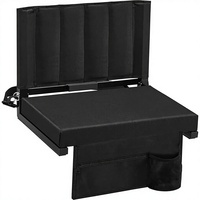 Chaise de tribune de stade en acier allié, siège pliable avec dossier et porte-gobelet pour événements en plein air et plage