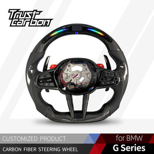 Volante LED de Fibra de Carbono Personalizado para BMW Serie G LCI, Series 2 3 4 5 6 7 8, X3 X4 X5 G20 G30 M3 M4 M5 <span class=keywords><strong>M8</strong></span> Z4 2018-2024 - Product Image 2
