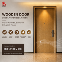 Porte en bois moderne pour résidence, porte en bois sur mesure pour projet de maison, entrée d'appartement, design d'habitation