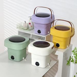Lavadora de ropa interior pequeña, de carga superior, semiautomática, portátil, plegable, mini lavadora para el hogar. - Product Image 1