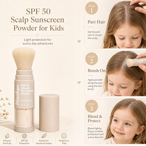 Polvere <span class=keywords><strong>Solare</strong></span> Protettiva per Cuoio Capelluto ad Assorbimento Rapido, Previene Scottature Solari, <span class=keywords><strong>Protezione</strong></span> UV - Product Image 6