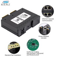 CK-TP320 Módulo de Adquisición de Corriente y Voltaje de 32 Canales Analógicos con Protocolo Modbus TCP, Ethernet en Cascada y E/S Remota