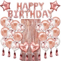 Lot de 37 ballons de fête pour bébé, nouveaux, pour la fête du premier anniversaire, en latex, décorations de fête, arche de ballons