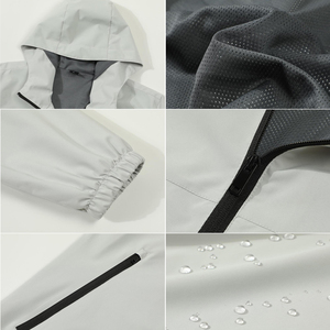 Chaqueta Personalizada con Logotipo para Hombre, Chaqueta Deportiva Impermeable con Cremallera, Cortavientos, Chaqueta de <span class=keywords><strong>Trabajo</strong></span> Ligera de Exterior para Empleados de Empresa - Product Image 6