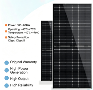 Panel Solar Monocristalino de 605-630W, Módulo Fotovoltaico de Alta Generación de Energía de 625W, Sistema de Carga Solar de Alta Potencia y Confiabilidad - Product Image 3