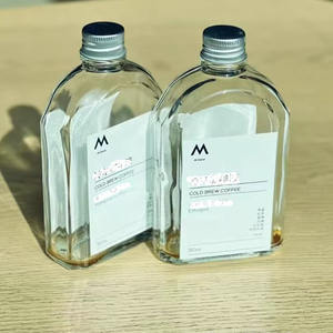 Botella Popular Transparente para Jugo, Vino, Café, Bebidas Frías, Té con Leche, Botella de Vidrio para Bebidas - Product Image 4