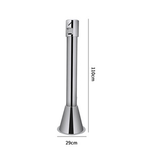 <span class=keywords><strong>Cendrier</strong></span> d'<span class=keywords><strong>extérieur</strong></span> en acier inoxydable du fabricant pour les poubelles de la zone fumeur verticale. - Product Image 6