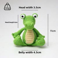 Kit de couture en polyester écologique fait main, motif animal au crochet, pour décoration d'intérieur, inspiré des décorations suspendues sur le thème de la maison de pain d'épices