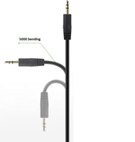 Câble audio auxiliaire de haute qualité, expédition rapide, embouts dorés, blindé, jack stéréo TRS 3,5 mm mâle vers femelle