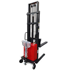 Полуэлектрический штабелер грузоподъемностью 1,5 тонны для промышленного склада, для обработки материалов, с высотой подъема 2 м, прочная конструкция - Product Image 1