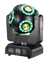 Projecteurs de scène mobiles LED DMX512 RGBW 8x15W personnalisés à effet halo pour discothèque et événements