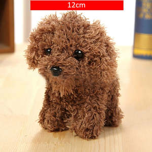 Sıcak satış yüksek kalite Teddy doldurma Pet peluş doldurulmuş hayvanlar oyuncaklar çocuklar için sevimli yavru köpek anahtarlık hediye - Product Image 4