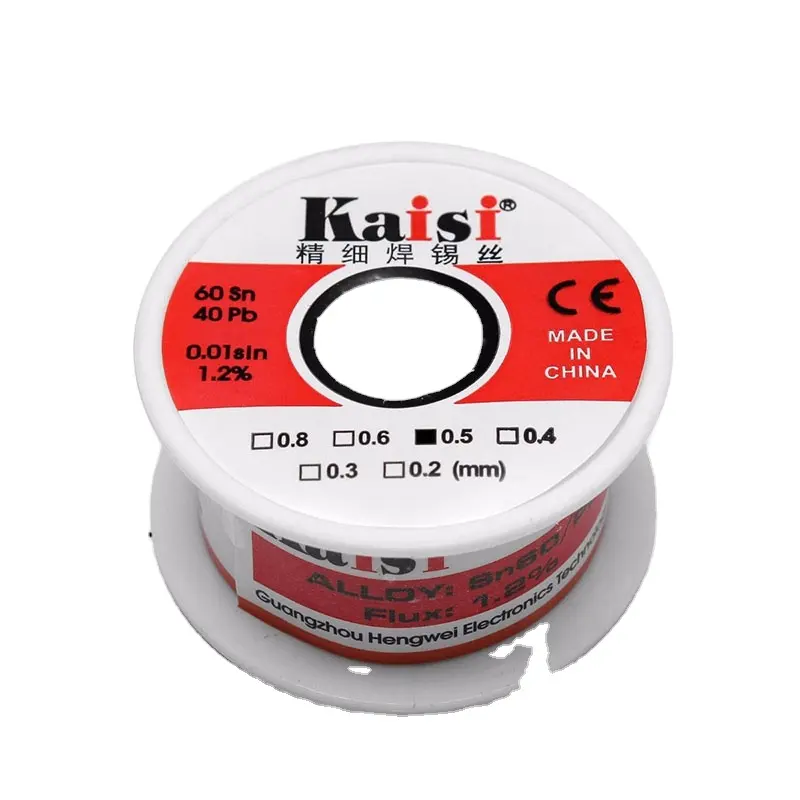 Kaisi Pollution-free Lead Free 0.3mm 0.4mm For Soldering Super Pure Tin Soldering Wire