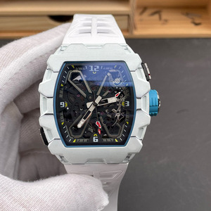 3503 Best-selling Luxury White Carbon Fiber <b>Skeletonized</b> Top-quality Openwork Tourbillon <b>Automatic</b> Mechanical <b>Watch</b> for Men - Product Image 1