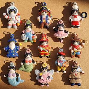 Nuevo y Popular Collar DIY con Colgante de Cobre de la Serie Gatos: Sirena, <span class=keywords><strong>Mago</strong></span>, Pirata, Chef, <span class=keywords><strong>para</strong></span> Mujer, Regalo, Joyería, Accesorios, Venta al por Mayor - Product Image 5