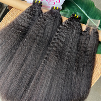 3 + 1 paquete de cabello sin procesar virgen vietnamita cabello humano rizado recto paquetes con 2x6 Hd Cierre de encaje Frontal