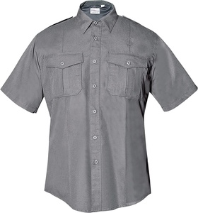 Nuevo producto Uniformes <span class=keywords><strong>de</strong></span> guardia <span class=keywords><strong>de</strong></span> <span class=keywords><strong>seguridad</strong></span> <span class=keywords><strong>privada</strong></span> Negro Gris Camisas <span class=keywords><strong>de</strong></span> manga corta Uniforme <span class=keywords><strong>de</strong></span> camarera Hombres Poliéster/Algodón para guardia - Product Image 2