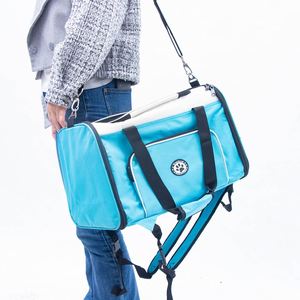Bolsa de Viaje para Mascotas, Perros y Gatos, con Diseño de Rayas, Transpirable, de Malla, Gran Capacidad, para Interiores y Exteriores - Product Image 6