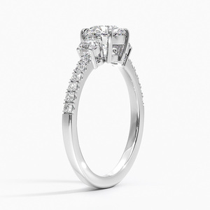 Romantic White Silver <b>Crystal</b> Engagement <b>Ring</b> Elegant Bridal Wedding Proposal Jewelry Gift <b>Ring</b> for Women Anniversary - Product Image 3