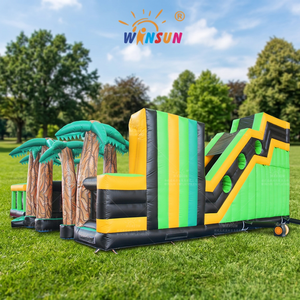 WINSUN Castillo Inflable Gigante Comercial con Diseño de Bosque, Trampolín Inflable de PVC para Diversión - Product Image 1