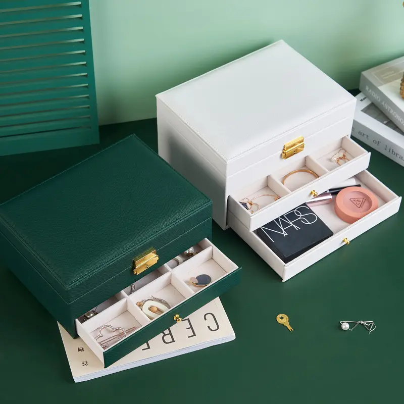 Hot Customized color Luxury Jewelry Zip Case jewelry packaging box with logo jewelry box storage watch