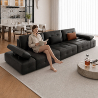 Intelligentes Modernes Luxus-Wohnzimmersofa Dreisitzer Echtleder Elektrisch Verstellbar mit Fernbedienung USB