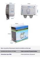 Boîtier de Commutation Étanche OEM EKYK EK22 IP66 en ABS, Type 146, 2 Gangues, Montage en Saillie, 174x114x84mm, Chine