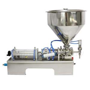 <span class=keywords><strong>Machine</strong></span> de remplissage pneumatique à piston horizontal <span class=keywords><strong>pour</strong></span> pâtes, liquides, crèmes, miel, cosmétiques, sauces, avec trémie, remplisseuse de bouteilles semi-automatique - Product Image 2