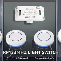 RF433MHz Mini Module de relais de télécommande sans fil 10A Max. pour AC 110V 220V Lumière Lampe Ventilateur LED 10A 10A WiFi
