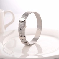 Correa de reloj de 8/10/12/16mm de ancho, pulsera creativa ajustable de acero inoxidable para hombres y mujeres, longitud de 21cm, disponible en cuatro colores