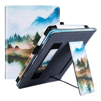 Étui Kindle personnalisé avec impression UV, compatible Kindle Colorsoft et Paperwhite 11e génération 2024, avec dragonne et support, pour votre marque