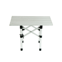 Onwaysports Table de camping pliante portable avec cadre en aluminium Petite table pliante d'extérieur