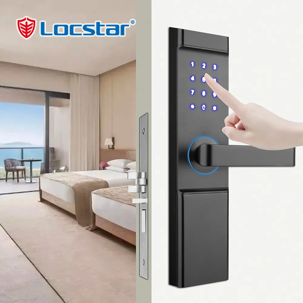 Number Main Aluminum Wifi Security Password Fechadura Serrure Intelligent Electric Handle Digital Door Smart Hotel Locks