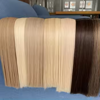 Extensions de cheveux à bandes adhésives en cheveux humains vierges non traités 100% russes, tissage plat, vente chaude