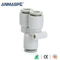 KQ2U Régulateur de silencieux de soupape d'air en plastique pneumatique de 8mm Application industrielle Raccords de filetage de condition pour tube de tuyau