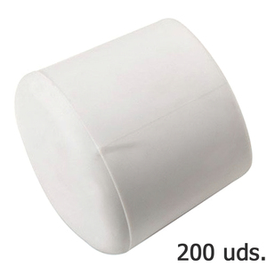 Contenitore Rotondo in Plastica Bianca per Esterni 25 mm. Confezione da 200 Unità - Product Image 1