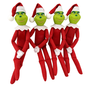 Wholesale Christmas <strong>Grinch</strong> Cotton Plush <strong>Toy</strong> Series Customized Green Monster Elf Dolls for Festive Gifts 8-13 Years - Product Image 1