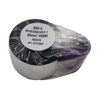 Cire professionnelle de résine de ruban de TTo 33mm * 450m rubans de transfert thermique de bord proche pour l'imprimante de Tto