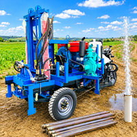 Machine de forage de puits d'eau portable, directe usine, pour une profondeur de 200 m, stable et performante