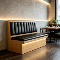 Banquette pour restaurant de restauration rapide, banquette robuste, banquette résistante à l'usure et imperméable pour restaurant, taille et couleur personnalisées