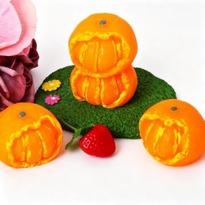 TPR Peeling Orange Squishy Toy Soft Stretch Fruit Stress Relief Squeeze Ball Decompression Fidget Toy for Kids Adults Wholesale - Product Image 3