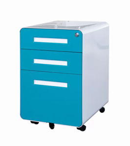 Modern KD Structure Steel Filing <b>Cabinet</b> with Key <b>Lock</b> Mobile Office Furniture for Home Office Commercial Use Blue White Design - Product Image 6